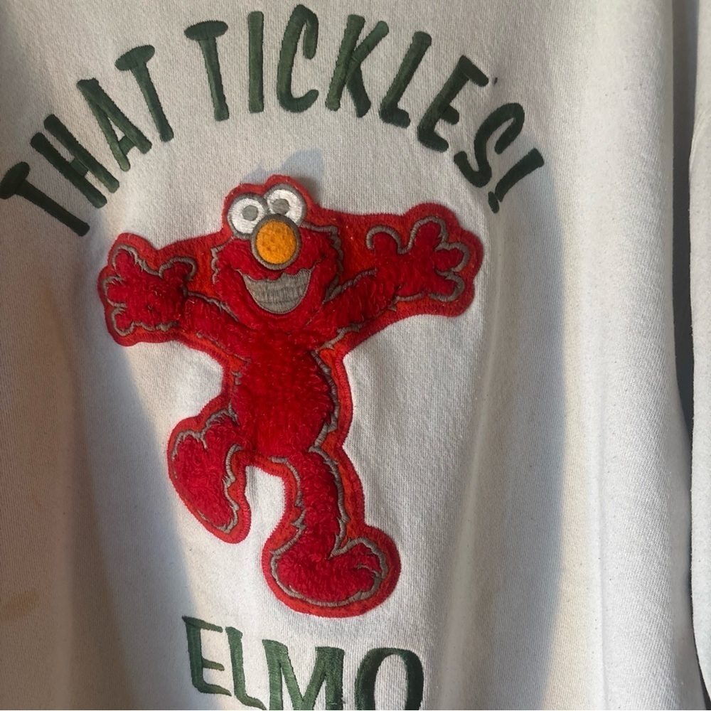 Sesame Street Elmo Crewneck Sweater - White and Red - Picture 2 of 7
